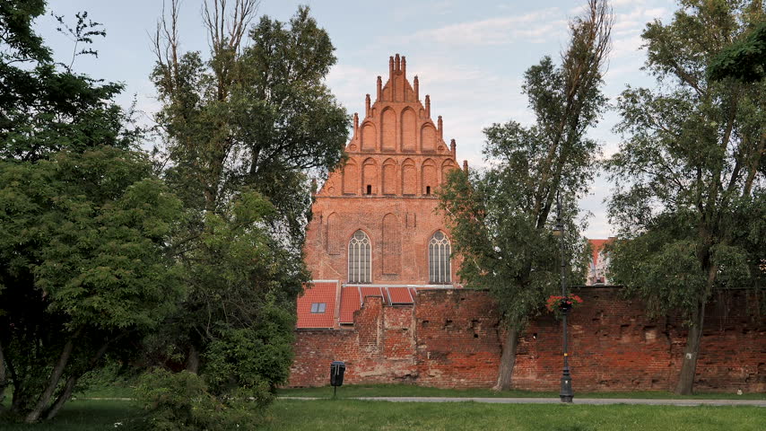 Elblag city, Poland. Building housing the art gallery called Galeria EL