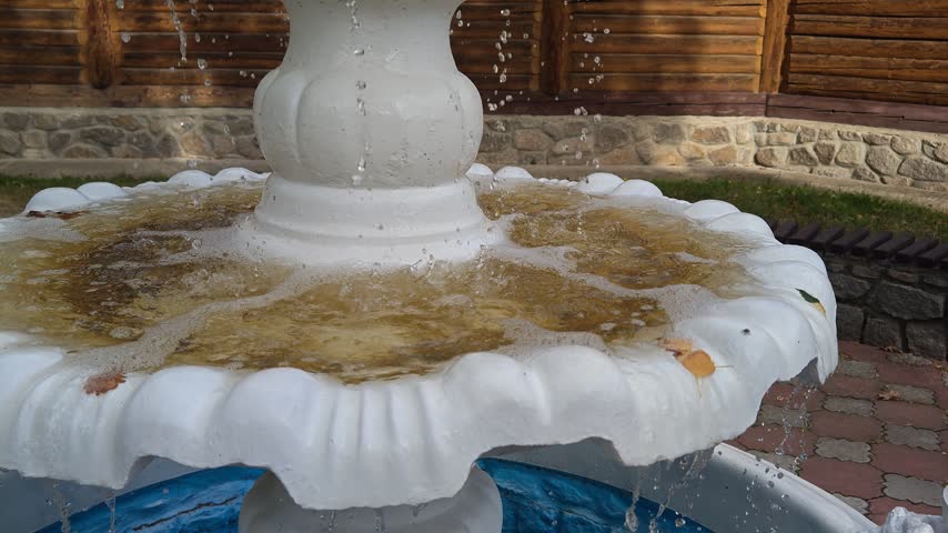 An old vintage fountain in the park area