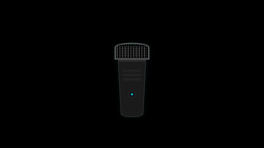 Professional electric shaver with a vibrating foil head and internal blades cutting hair particles. High-contrast 2D motion graphic with smooth mechanical movement and seamless loop.