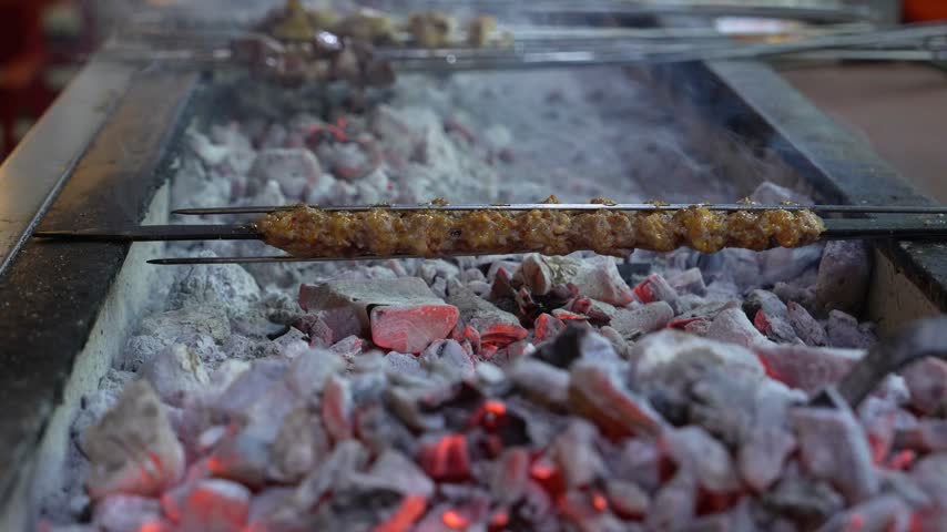 Preparation and Cooking of Adana Kebab (Adana Kebap) Video, Turkish Food Adana Kebab, Adana Turkiye (Turkey)