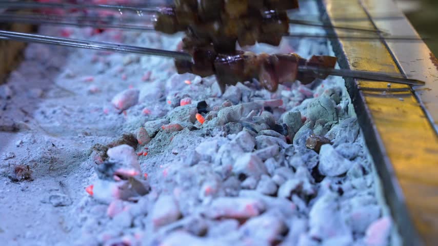 Preparation and Cooking of Adana Kebab (Adana Kebap) Video, Turkish Food Adana Kebab, Adana Turkiye (Turkey)