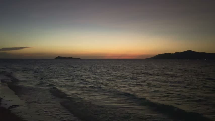 Serene Ocean Sunset View. Nature