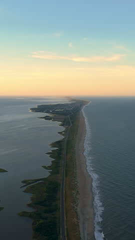 Coastal Highway Running Down The Center Of North Carolina