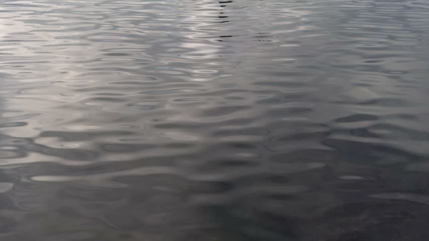 View of water surface pattern in the lake.