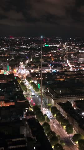 25FPS vertical social ratio aerial video of O