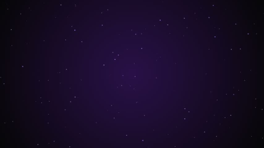 Purple starry night sky with scattered twinkling stars.