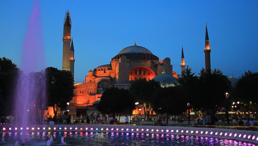 Hagia Sophia at night. Istanbul, Turkey
