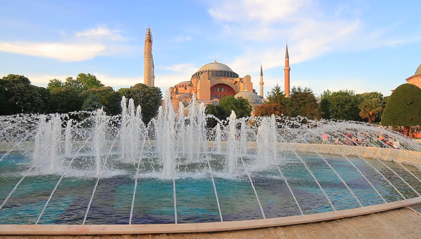 Hagia Sophia in Summertime. Hagia Sophia, the famous historical building of