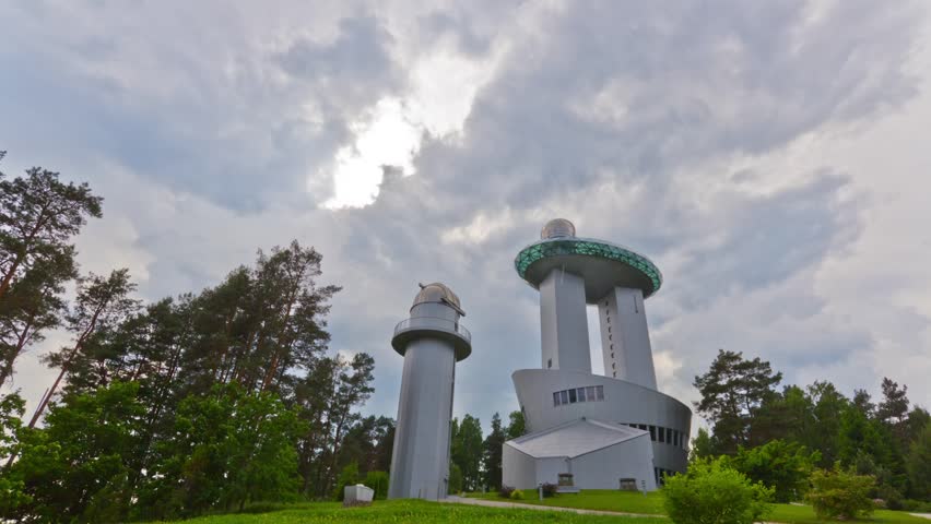 modern observatory, time-lapse