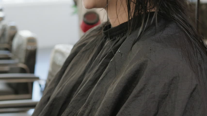 Side view of a woman