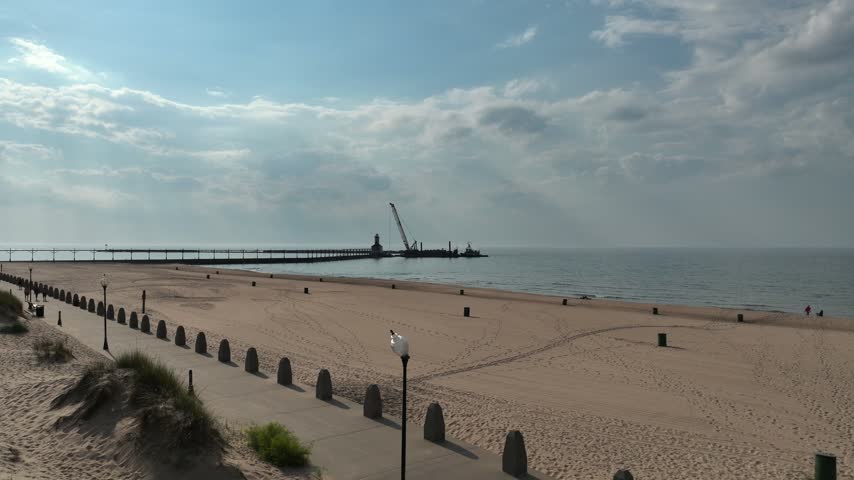 Lake Michigan near Michigan City, Indiana