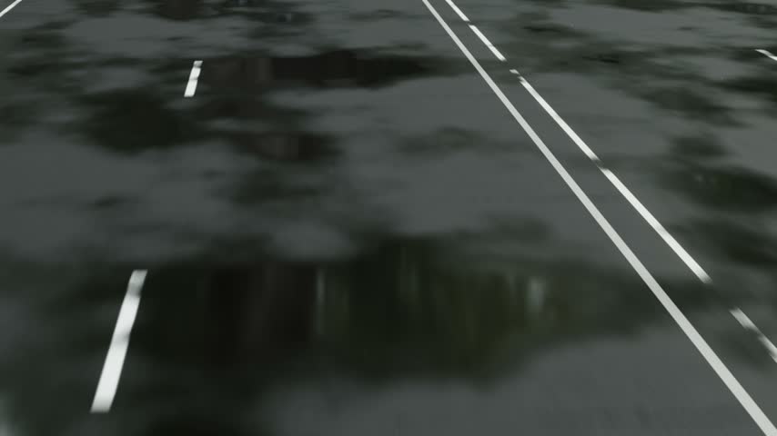 Sports car speeding on road