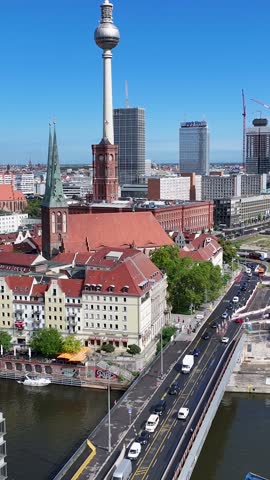 Berlin Skyline In Berlin In Germany. City Life Landscape. Downtown District. Modern Architecture Skyline. Berlin Skyline In Berlin In Germany. Television Tower. Grove Park.