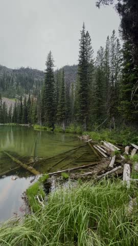 Little Slide Lake located in the Strawberry Mountain Wilderness in Central Oregon is a little known small lake that is excellent for fly fishing and backpacking in the heart of the Pacific Northwest.