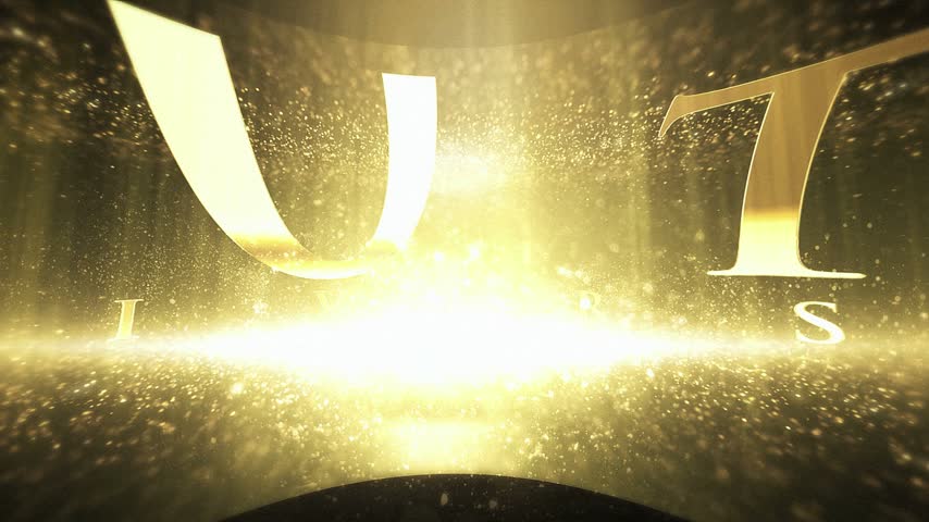 A beautiful 60th anniversary greeting with gold particles and confetti