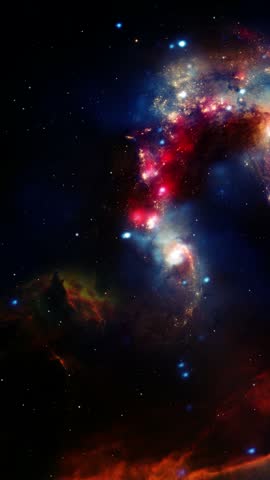 Nebula Cloud Surrounded by Stars in Deep Space