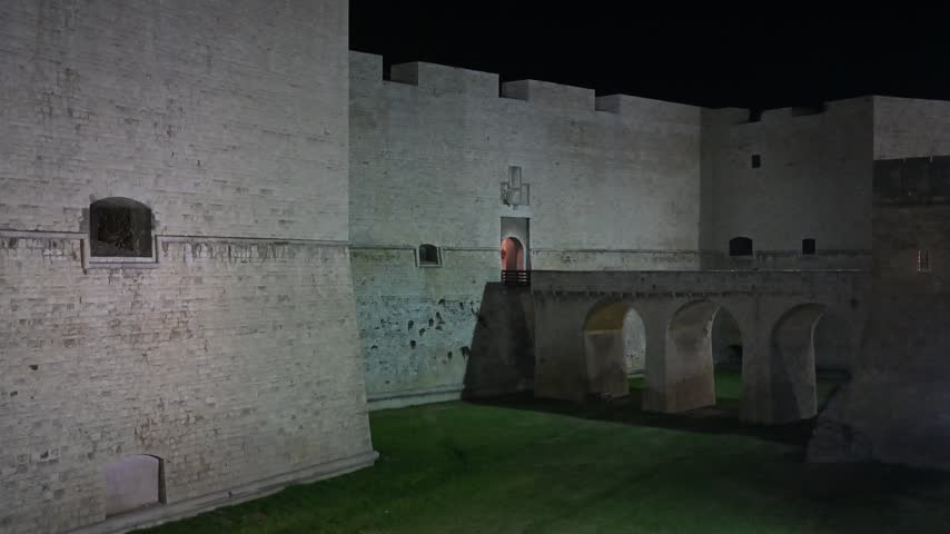 Barletta, Italy, stone castle, XI century