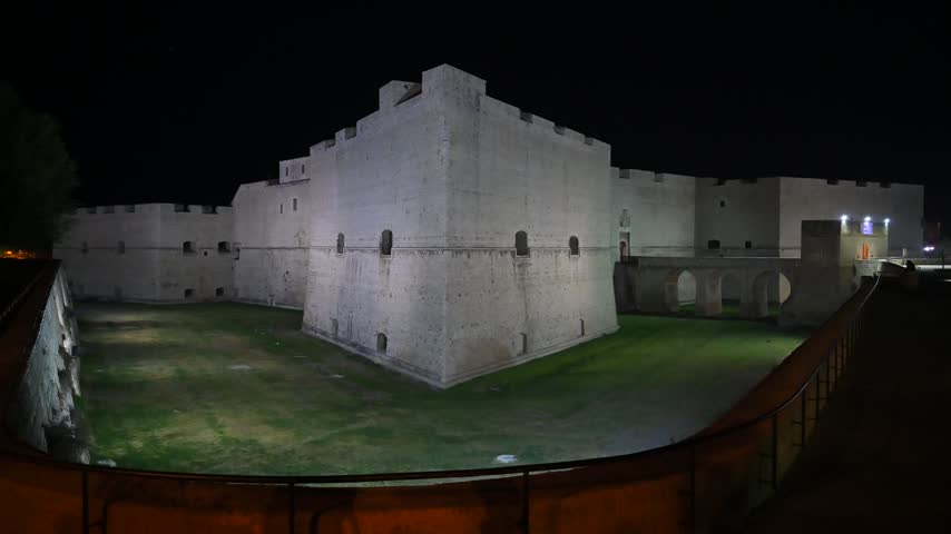 Barletta, Italy, stone castle, XI century 