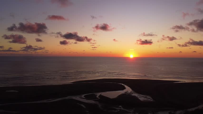Sunset over the Pacific Ocean on the coast of Costa Rica	
