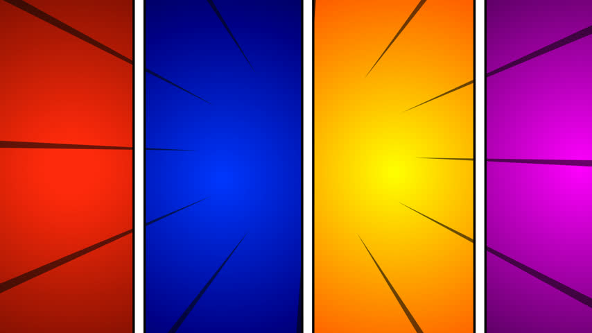Blank colorful comic abstract background template.

