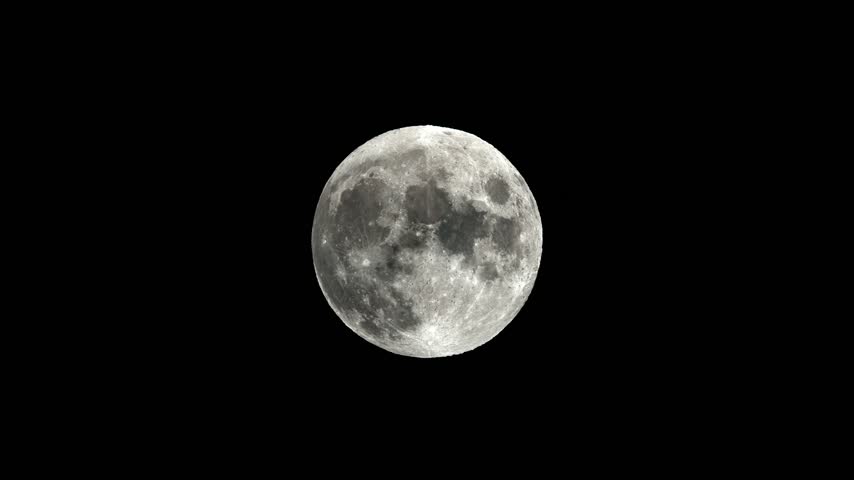 Lunar Elliptical Orbit Animation: Camera Flying Around the Moon’s Dark Side and Approaching Detailed Cratered Surface, Seamless Loop