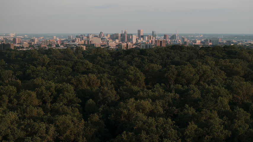 Aerial view of Baltimore