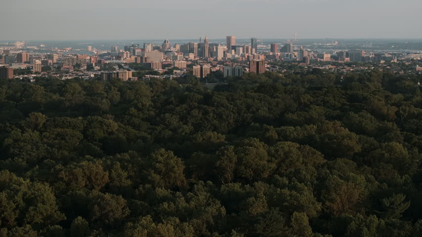 Aerial view of Baltimore