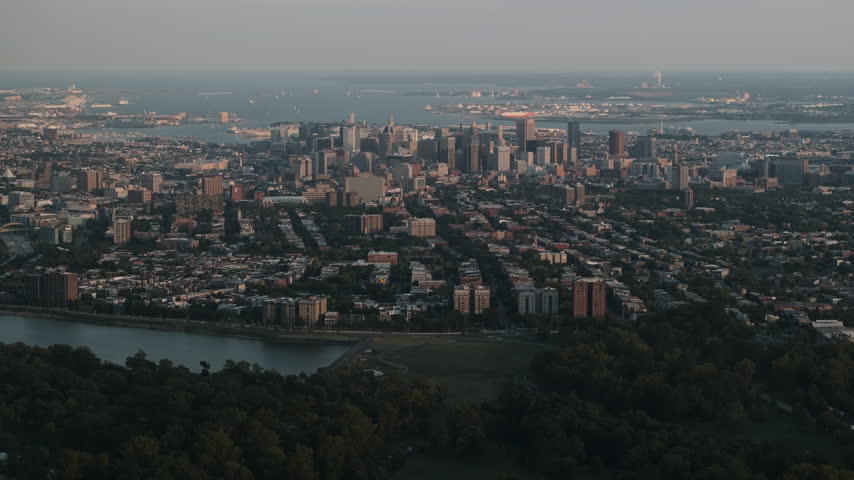 Aerial view of Baltimore
