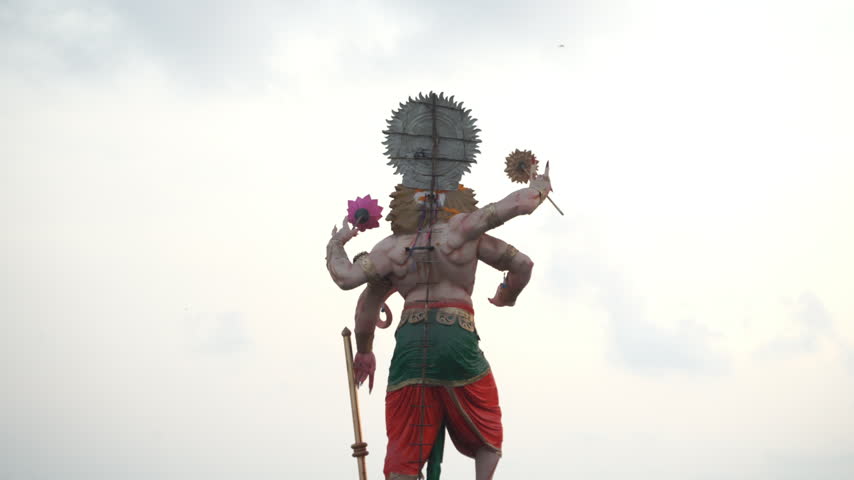 Ganpati Visarjan procession in Mumbai city, India