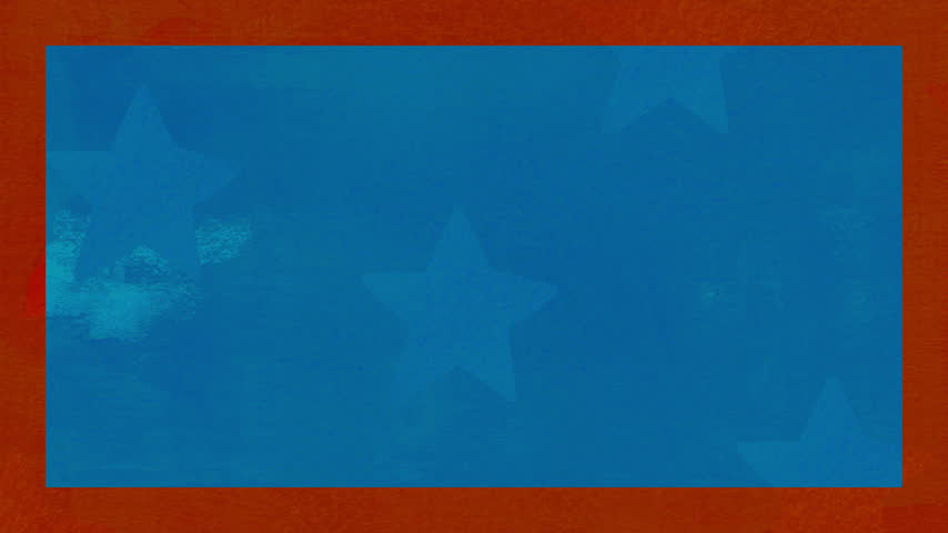 Pennsylvania Election Map Animation on Blue Background.