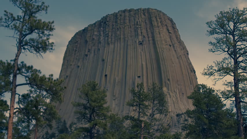 A Scenic View Of Devils Tower In Wyoming.
