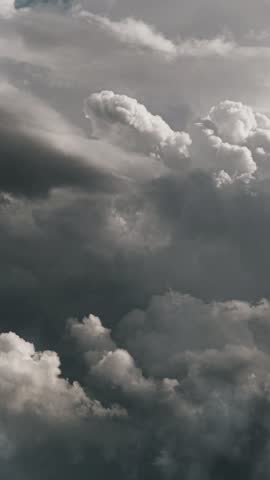 Towering Thunderstorm Clouds in the Sky