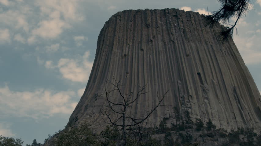 A Scenic View Of Devils Tower In Wyoming.