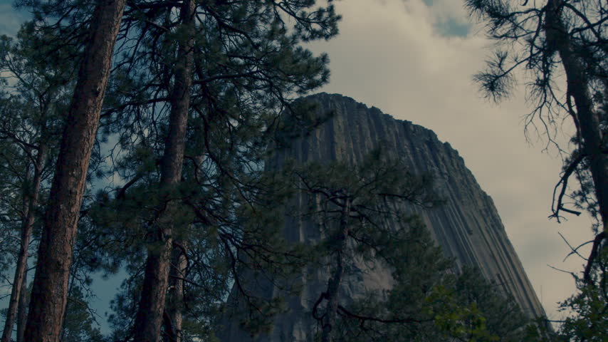 A Scenic View Of Devils Tower In Wyoming.