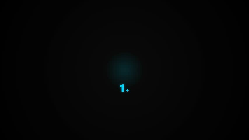 User Group Icon with Rapidly Increasing Member Counter Animation