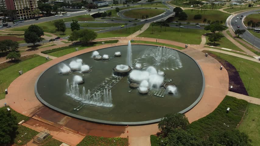 aerial view of the city of brasilia