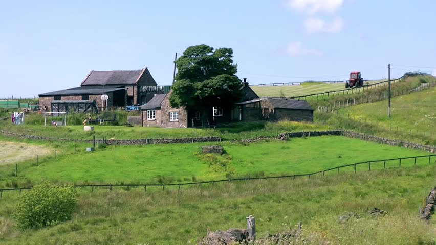 Wild Landscape - Moorland Farmhouse and Fields