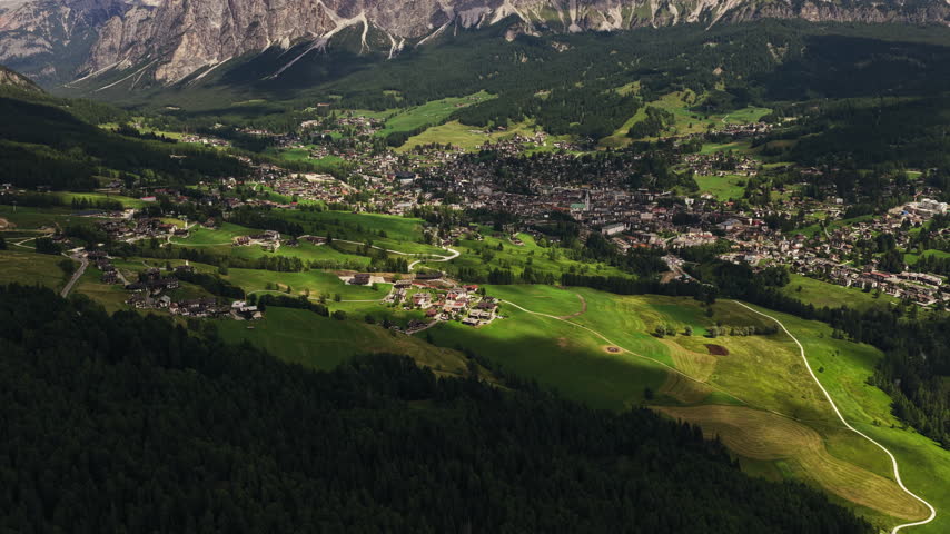 Alpine Town Of Cortina d