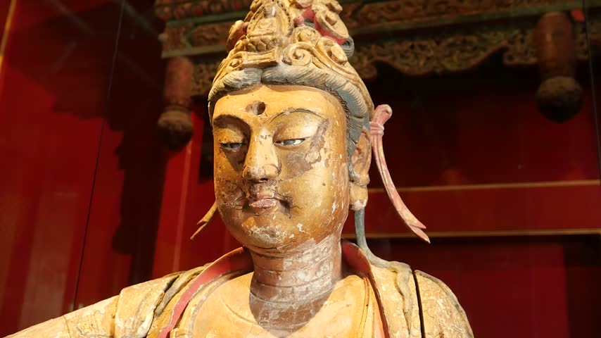 Ancient Buddhist Statue in the Forbidden City, Beijing, China