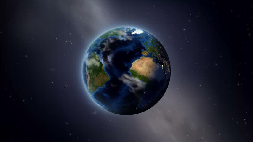 Satellite view 3D animation zooming from space into Biscayne National Park in Florida. Includes NASA public domain imagery.