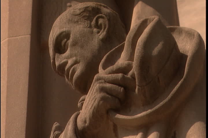 CU of figure on the statue, The Patriots by Lorado Taft in Baton Rouge, Louisiana.