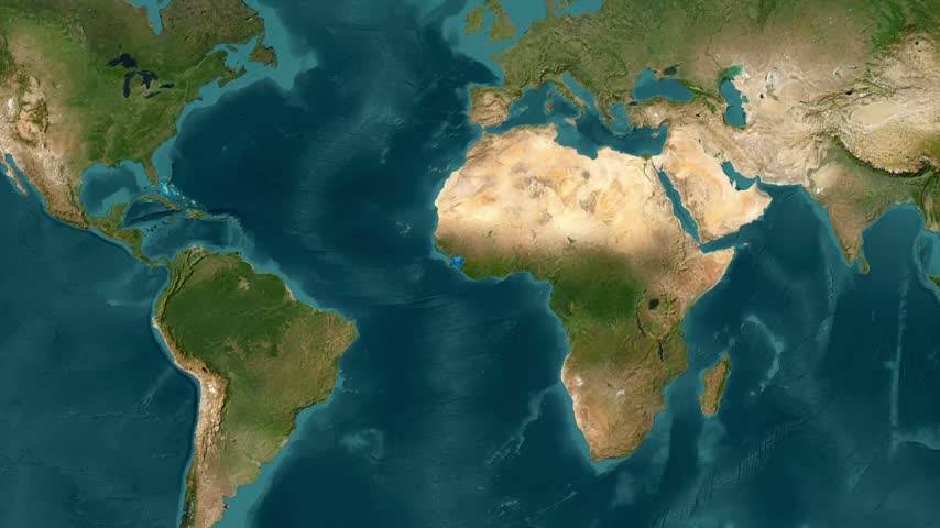 Kenema district highlighted on map of Sierra Leone video footage