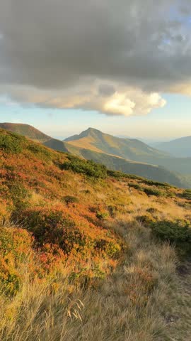 Scenic mountain landscape in Romania