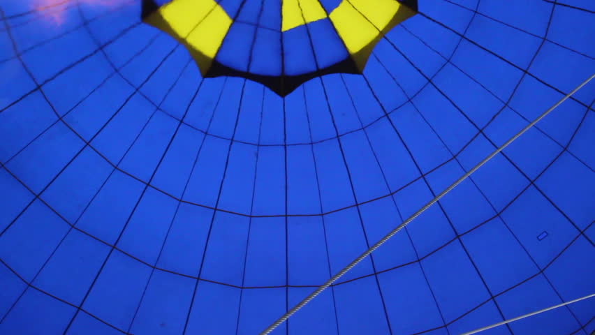 Balloon air gas heating, shot inside during flight