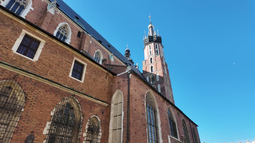 St Marys Basilica in Krakow, Poland