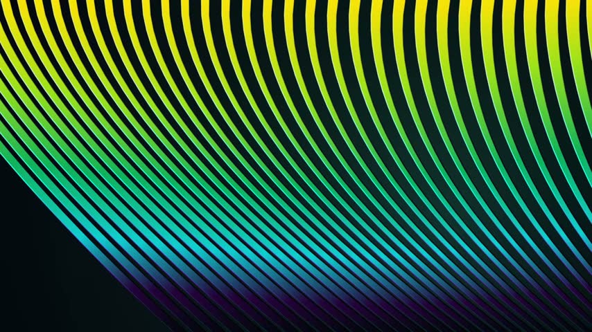 Abstract rainbow lines digital background render