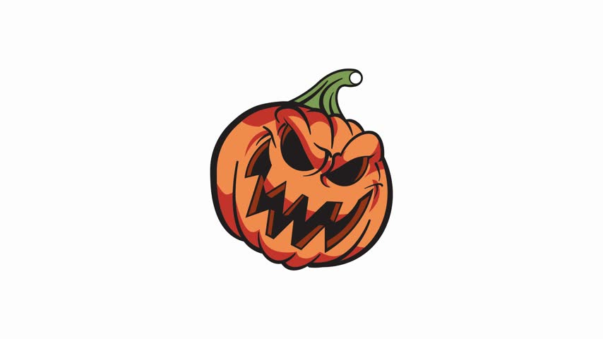 Smiling Halloween Pumpkin Character Illustration