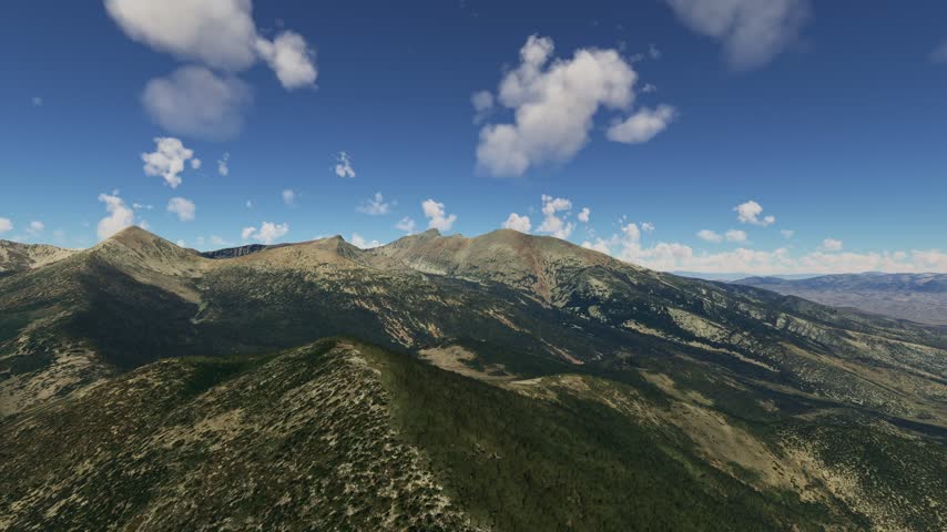 3D - Aerial drone view of Great Basin National Park. Nevada. United States