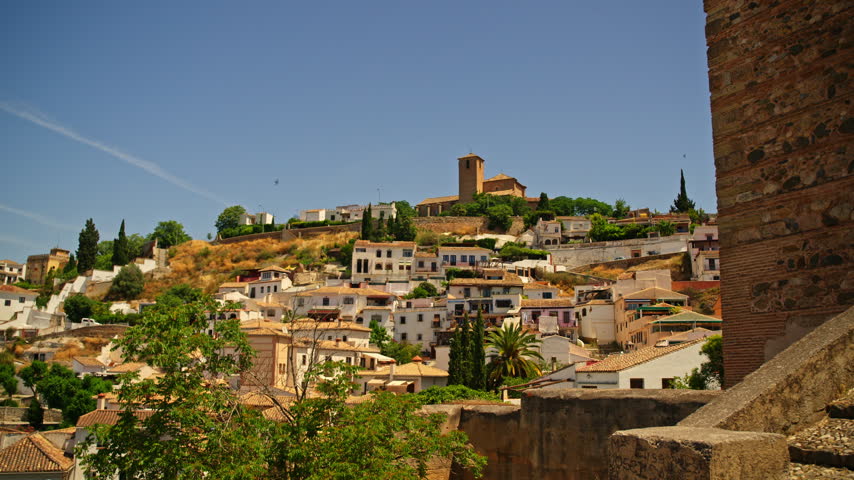 View of the Albaicín neighborhood, Granada, Andalusia, Spain