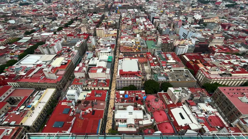 Mexico City view from the Latinoamericana Tower